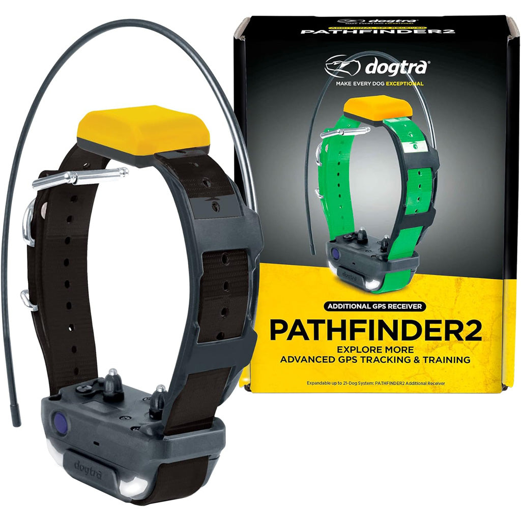 Dogtra Pathfinder2 Additional Receiver in Black * GPS Tracking for Up to 21 Dogs