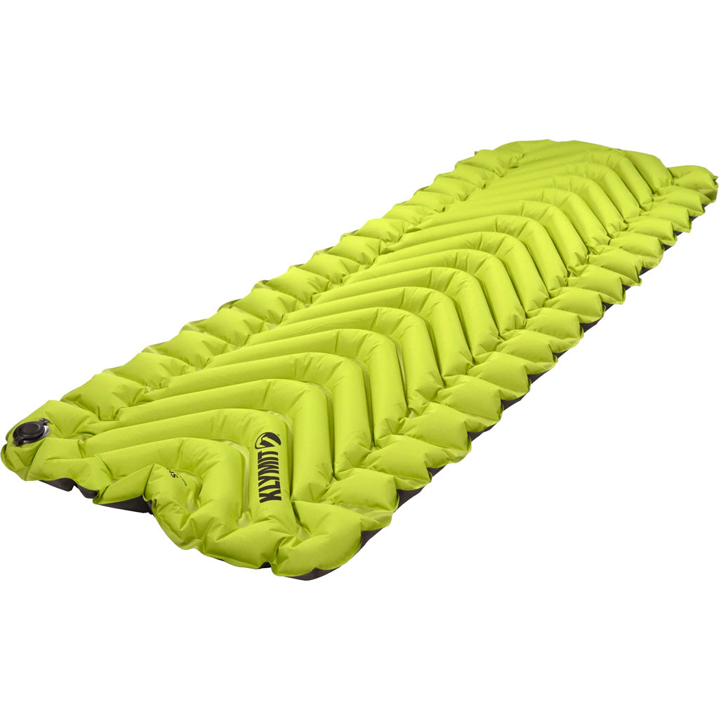 Klymit Static V2 Sleeping Pad Green - Regular Size for Comfortable Camping Sleep