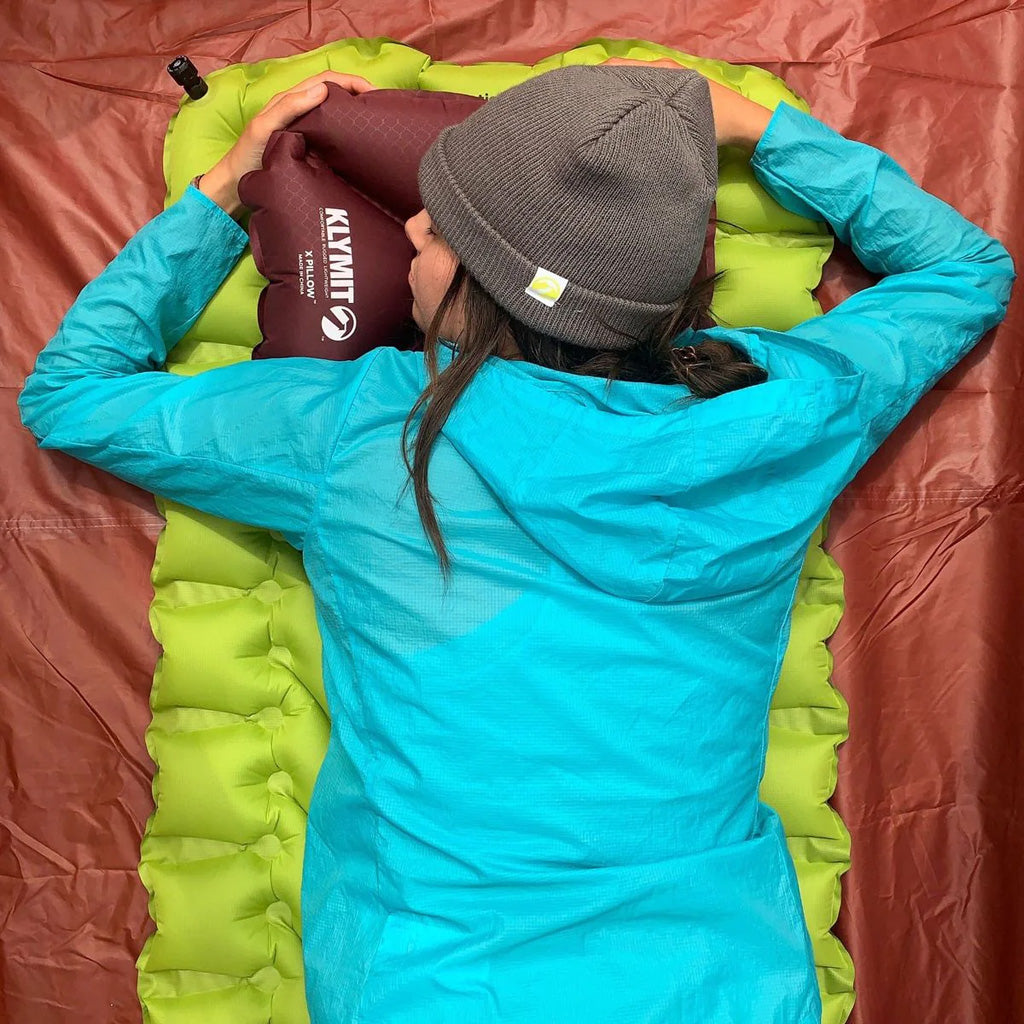 Klymit Static V2 Sleeping Pad Green - Regular Size for Comfortable Camping Sleep