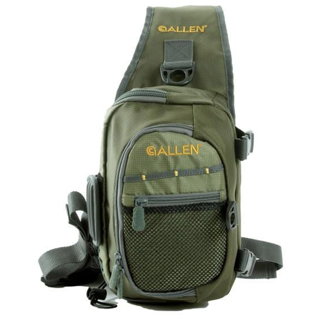 Allen Cedar Creek Sling Pack - Waterproof Fishing Tackle Bag with Fold-Down Workstation and Adjustable Straps