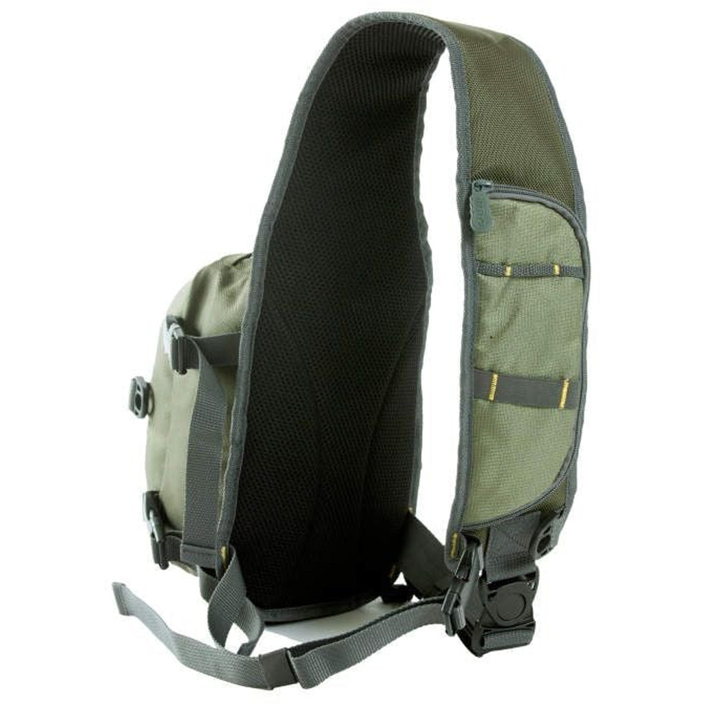 Allen Cedar Creek Sling Pack - Waterproof Fishing Tackle Bag with Fold-Down Workstation and Adjustable Straps