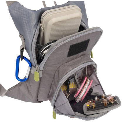Allen Fall River Chest Pack Gray * Versatile Fishing Tackle Organizer with Adjustable Straps