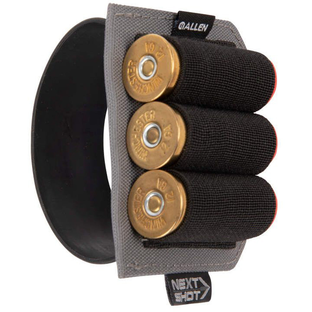 Allen Next Shot Shotgun Shell Band - Holds up to 3 shells, Fits 12, 16, and 20 Gauge Shotguns