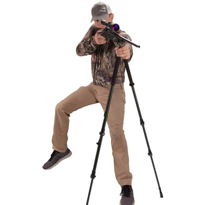 Allen Axial Shooting Stick Tri/Bi/Monopod 61" * Versatile Tripod, Bipod, and Monopod for Hunting and Shooting Support