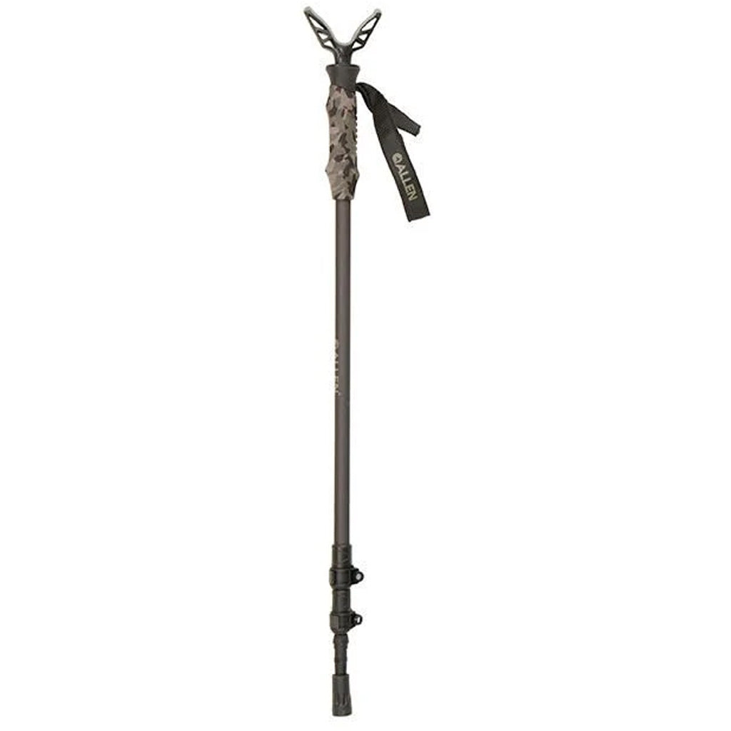 Allen Axial Carbon Atom Shooting Stick Monopod 61" * Lightweight Adjustable Rifle Support with Dura-Grip Rubber Rest