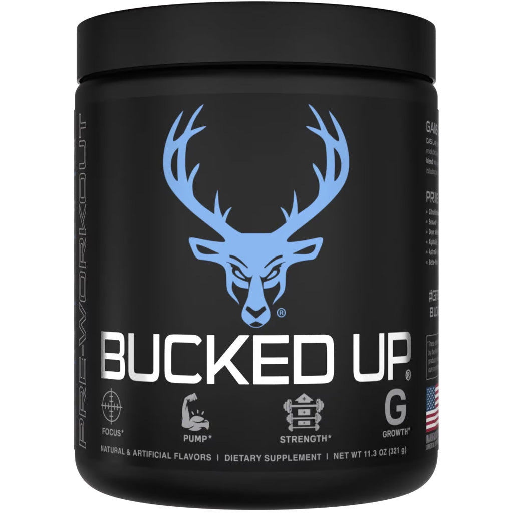 Bucked Up Pre-Workout Blue Raz - 30 Serving Tub by Bucked Up