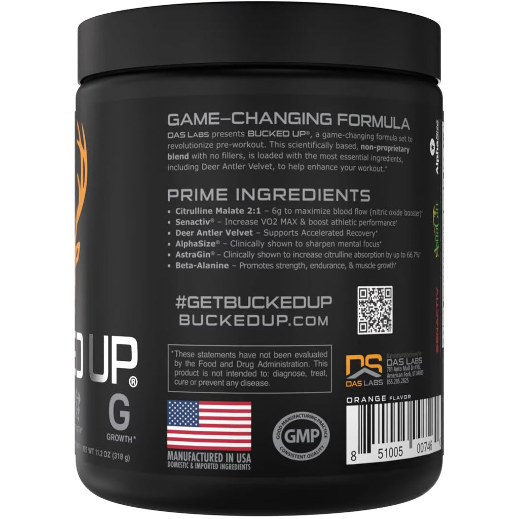Bucked Up Killa OJ Pre-Workout Supplement - 30 Servings