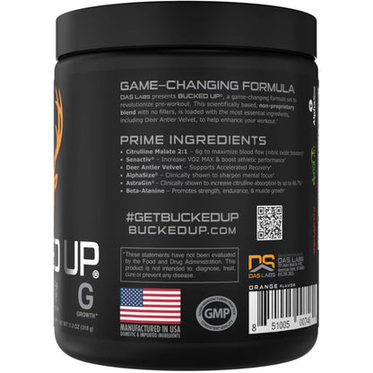 Bucked Up Killa OJ Pre-Workout Supplement - 30 Servings