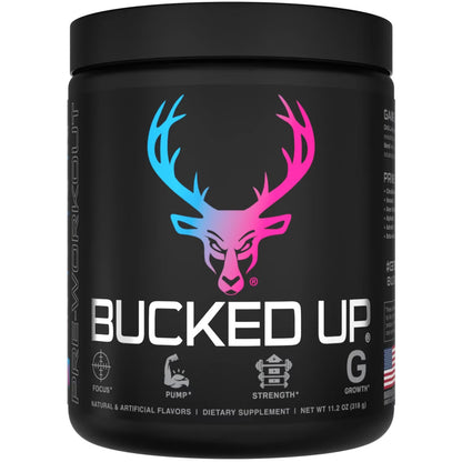 Bucked Up Pre-Workout Miami - 30 Serving Tub with 200mg Caffeine for Focus &amp; Strength