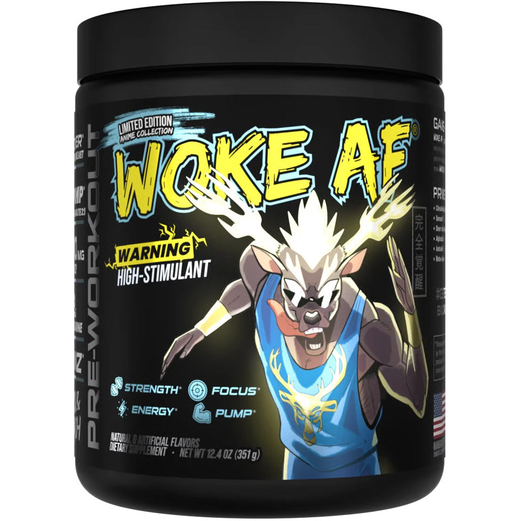 Bucked Up Woke AF Pre-Workout Anime Yuza/Peach - 30 Servings by Bucked Up