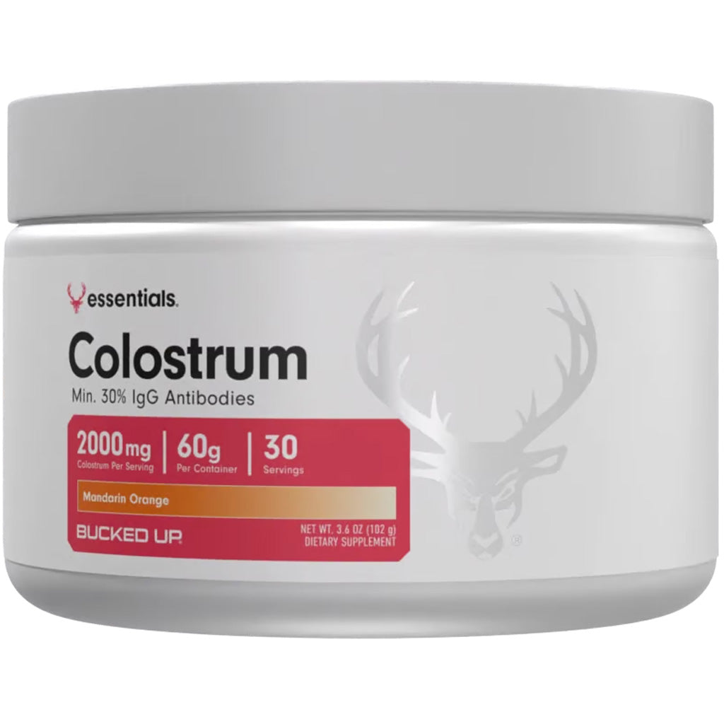 Bucked Up Colostrum Antibody Supplement Orange - 30 Serving Tub for Immune and Gut Support