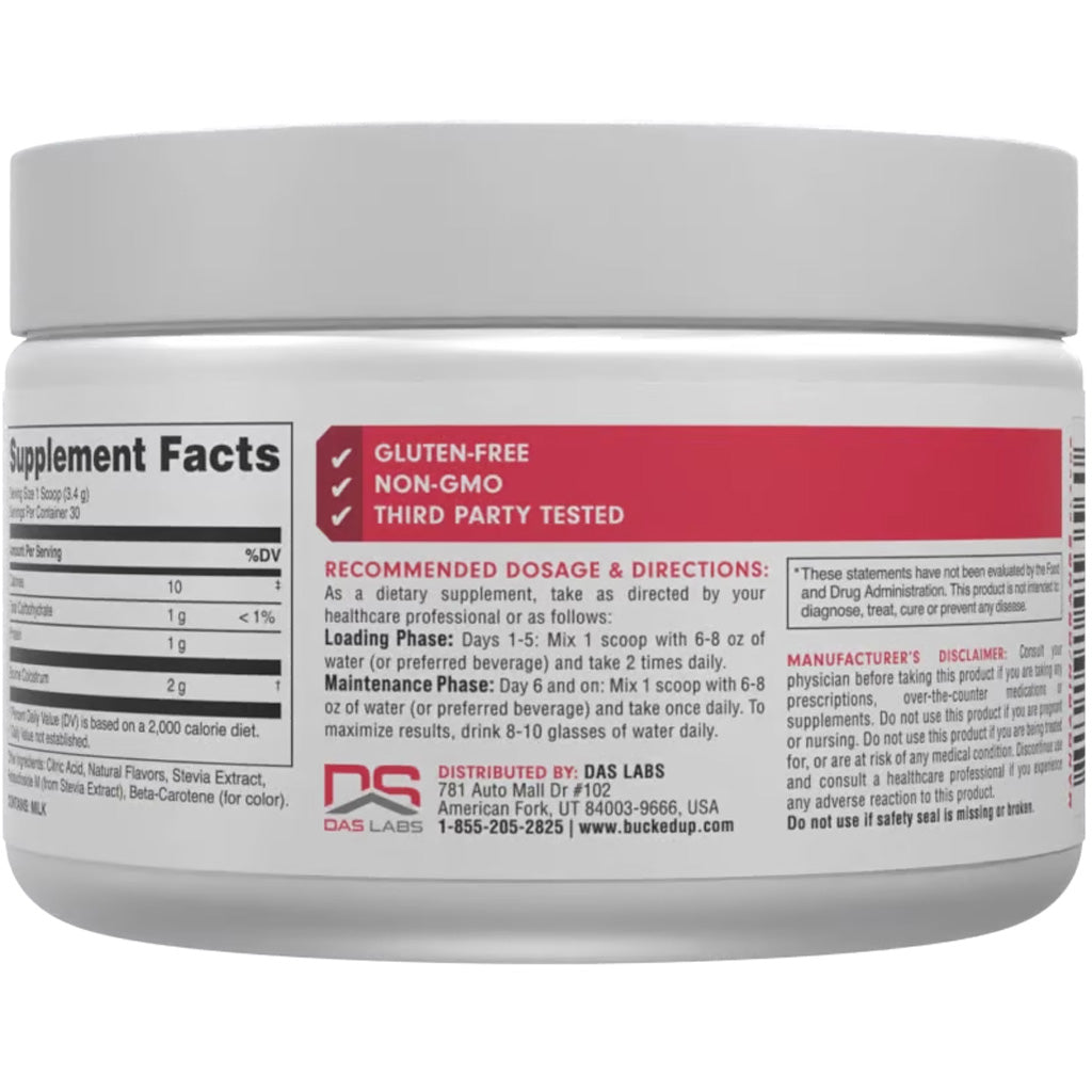 Bucked Up Colostrum Antibody Supplement Orange - 30 Serving Tub for Immune and Gut Support