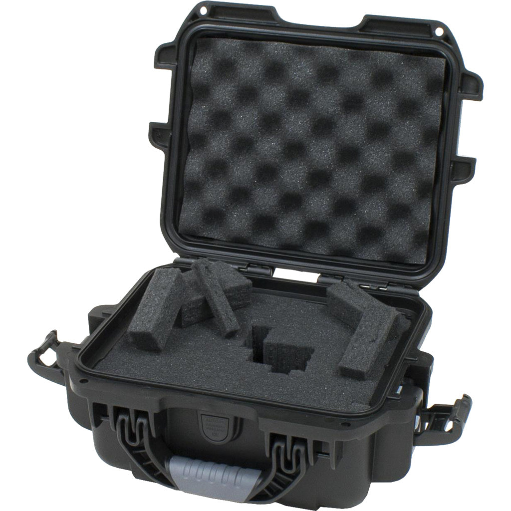 Nanuk Hard Cases Pistol and Accessory Waterproof Hard Case with Foam - Black, 9.4 x 7.4 x 5 inches