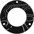 Axcel Driver Hubcap Black with Engraving Topographical Map Pattern for Hunting Sight
