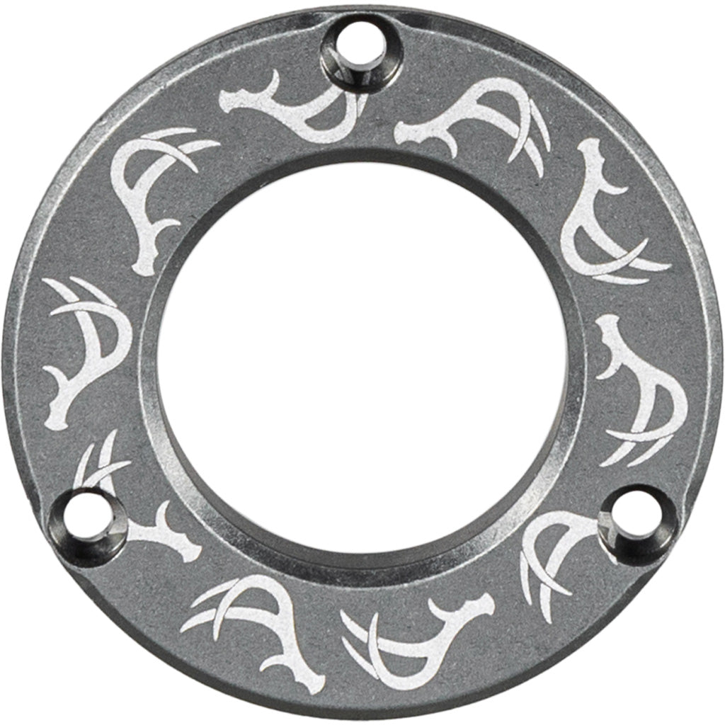 Axcel Driver Hubcap Stone Gray with Engraving Deer Antlers Pattern