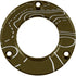 Axcel Driver Hubcap Tactical BH Green with Engraving Topographical Map Pattern