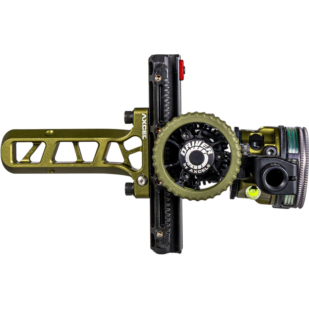 Axcel Driver Plus Slider Sight with AVX-31 Scope and Bridge-Lock Mounting - Green Fiber 1-Pin RH