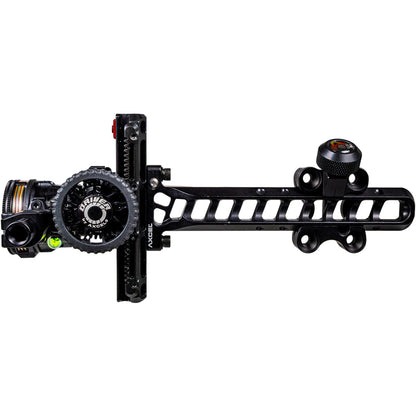 Axcel Driver Plus Slider Sight with AVX-31 Scope and Green/Red Fiber Ranger Pins for Left-Hand Archers