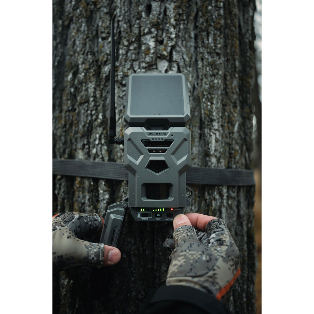 SpyPoint Flex-S Dark Cellular Trail Camera with 40MP Resolution and Solar Panel