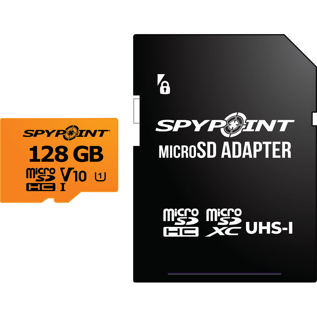 SpyPoint 128GB Micro SD Card * High-Performance Storage for Trail Cameras and Devices