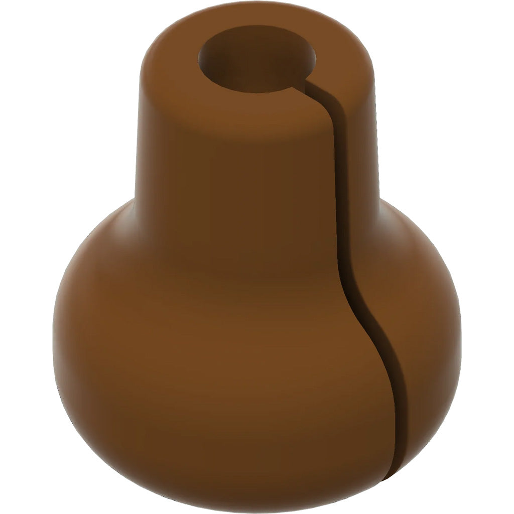 Pine Ridge Beak Button Brown - Accurate Bowstring Anchor Point for Archery