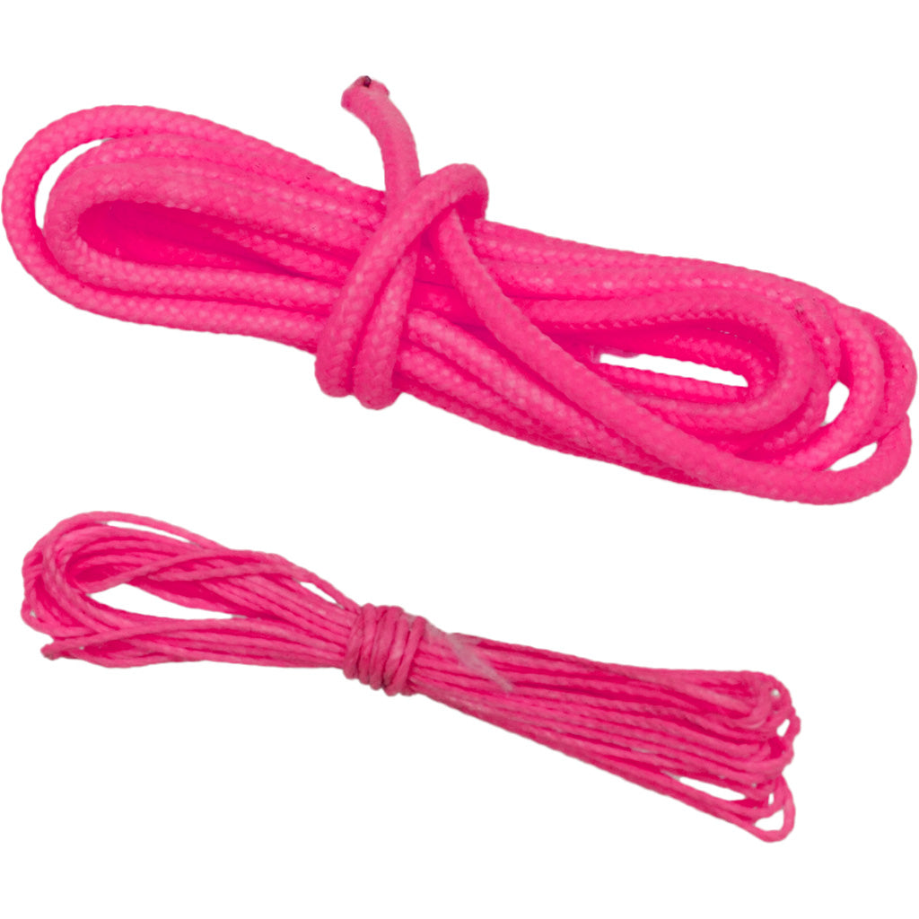 October Mountain Loop &amp; Serving String Repair Kit Flo Pink 3ft/6ft for Archery String Maintenance