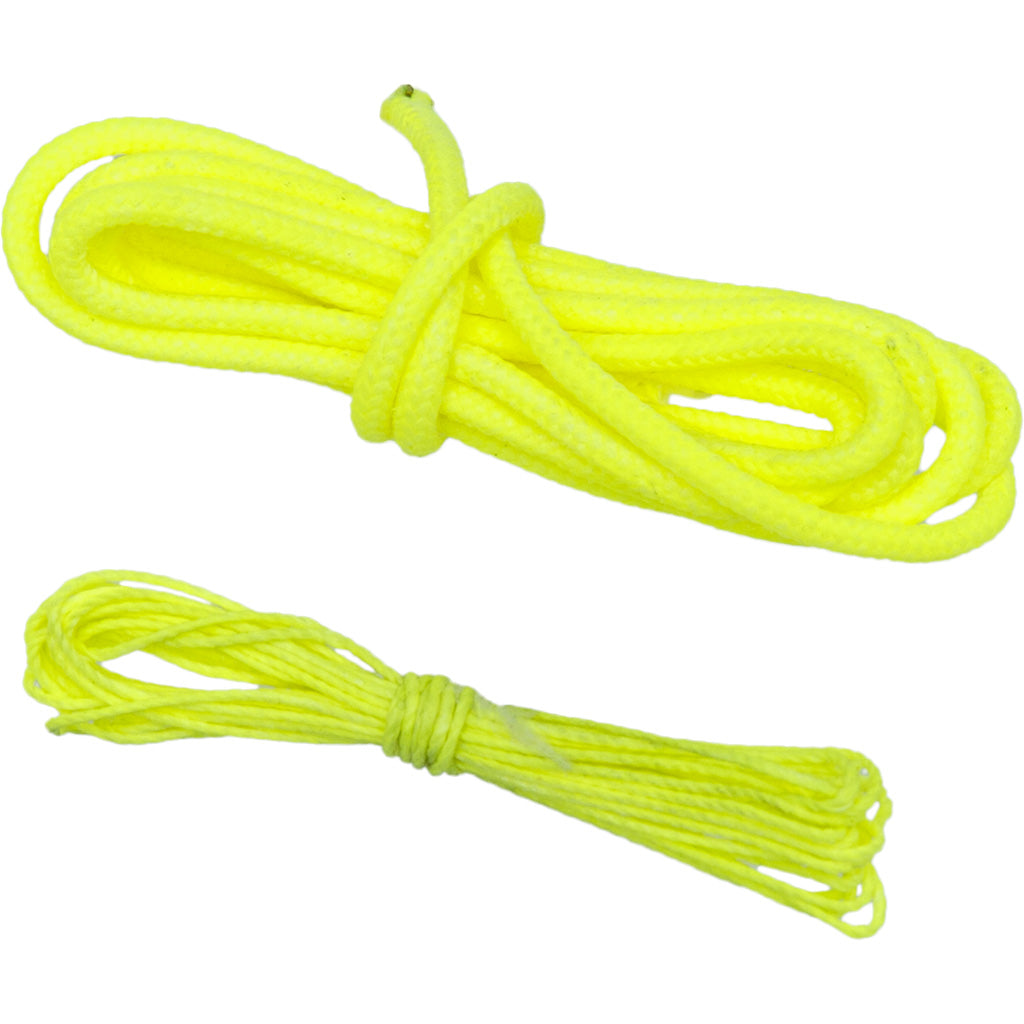 October Mountain Loop &amp; Serving String Repair Kit Flo Yellow (3ft &amp; 6ft) for Bowstring Maintenance