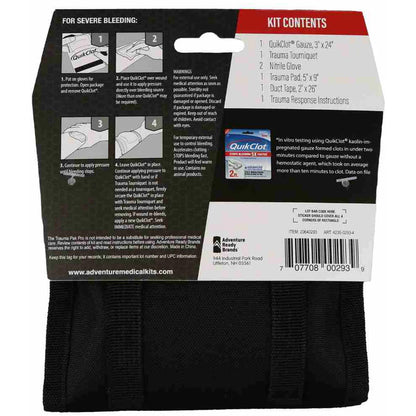 Adventure Medical Trauma Pak Pro QuikClot &amp; Tourniquet for Emergency First Aid