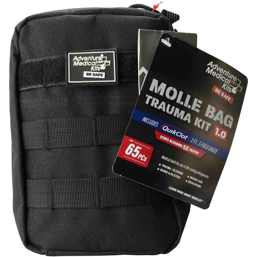 Adventure Medical Molle Bag Trauma Kit 1.0 Black * Compact Emergency First Aid Solution