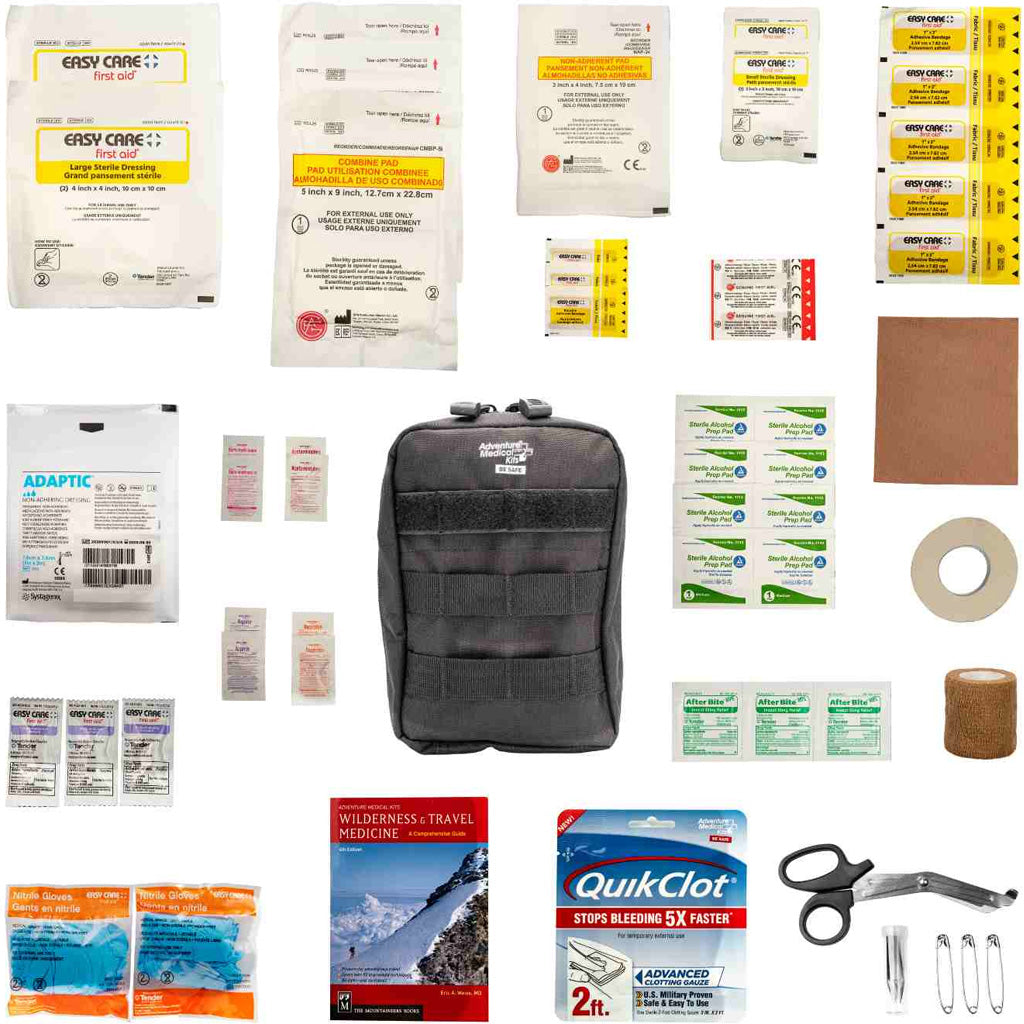 Adventure Medical Molle Bag Trauma Kit 1.0 Black * Compact Emergency First Aid Solution