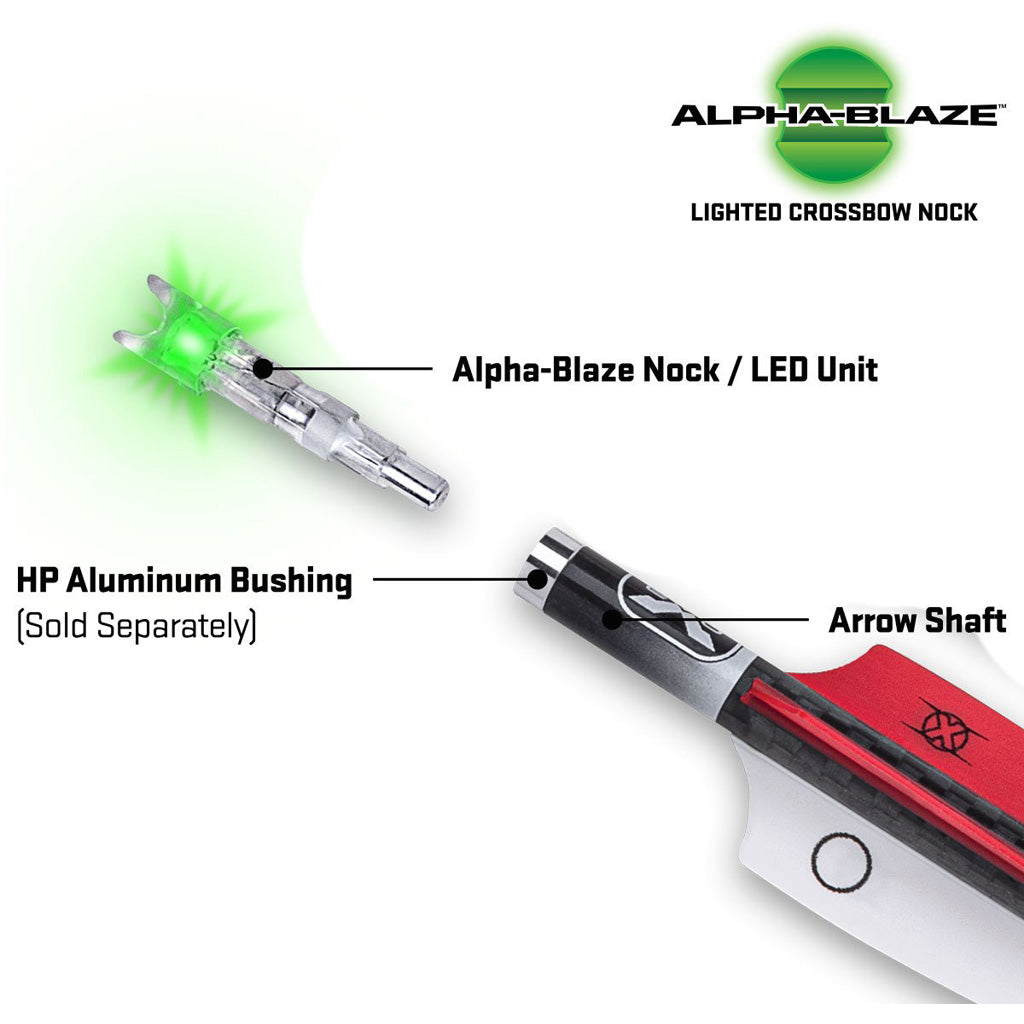TenPoint Pro Elite Select 400 Lighted Carbon Bolts 20 in. Alpha Blaze Nocks 3 pk.
