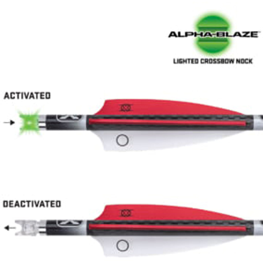 TenPoint Pro Elite Select 400 Lighted Carbon Bolts 20 in. Alpha Blaze Nocks 3 pk.