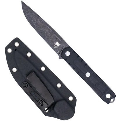 CobraTec Outdoor Warrior Knife Fixed Blade Black