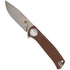 CobraTec EDC Scout Grivory Button Lock Knife Folding Blade Mocha