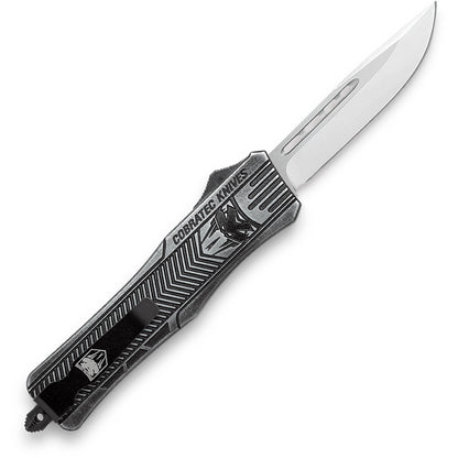 CobraTec Medium CTK-1 OTF Knife Dual Action OTF Blade Stonewash