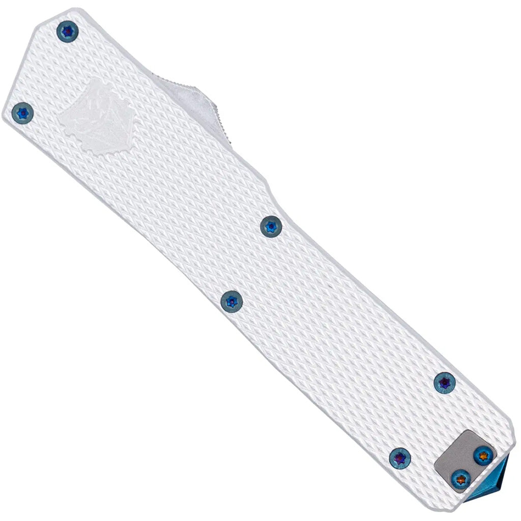 Cobtratec Abalone Edge OTF Knife Switchblade White/Abalone