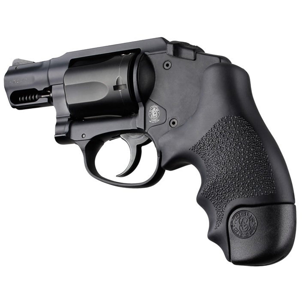 Hogue Overmolded Rubber Tamer Grip S&amp;W J Frame Revolvers Black