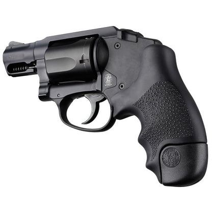Hogue Overmolded Rubber Tamer Grip S&amp;W J Frame Revolvers Black