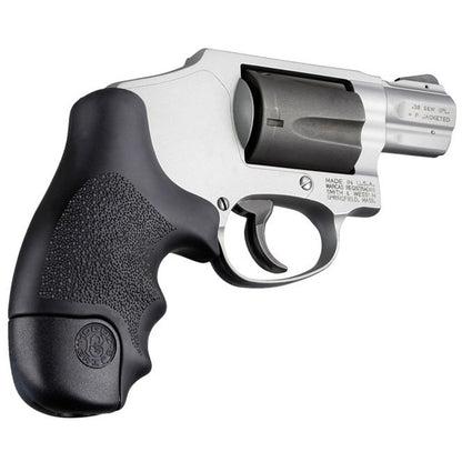 Hogue Overmolded Rubber Tamer Grip S&amp;W J Frame Revolvers Black