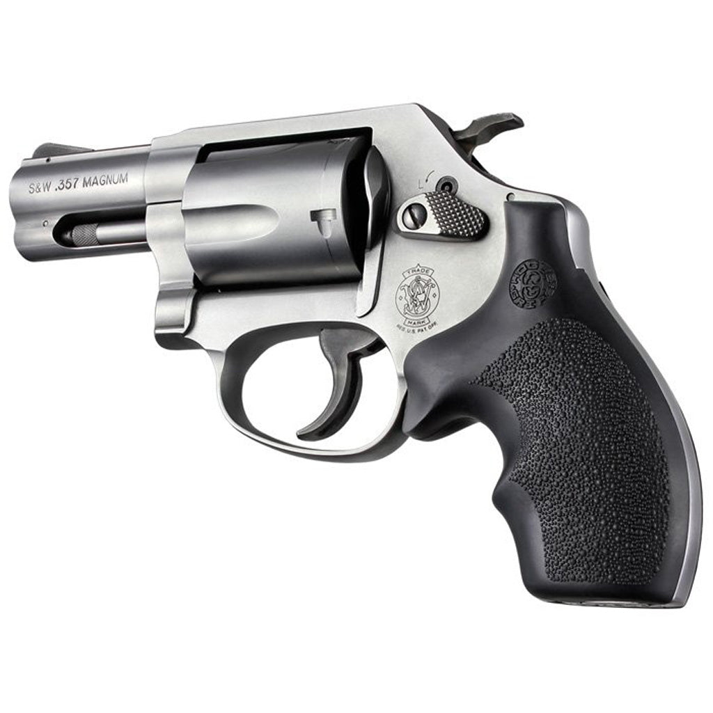 Hogue Overmolded Rubber Bantam Grip S&amp;W J Frame Revolvers Black