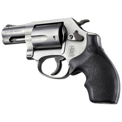 Hogue Overmolded Rubber Bantam Grip S&amp;W J Frame Revolvers Black