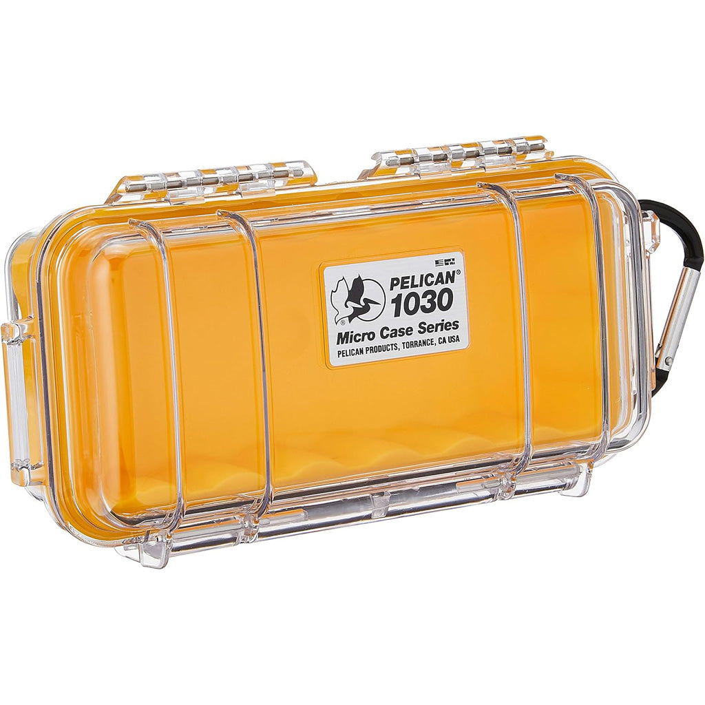 Pelican Waterproof 1030 Micro Case Yellow/Clear