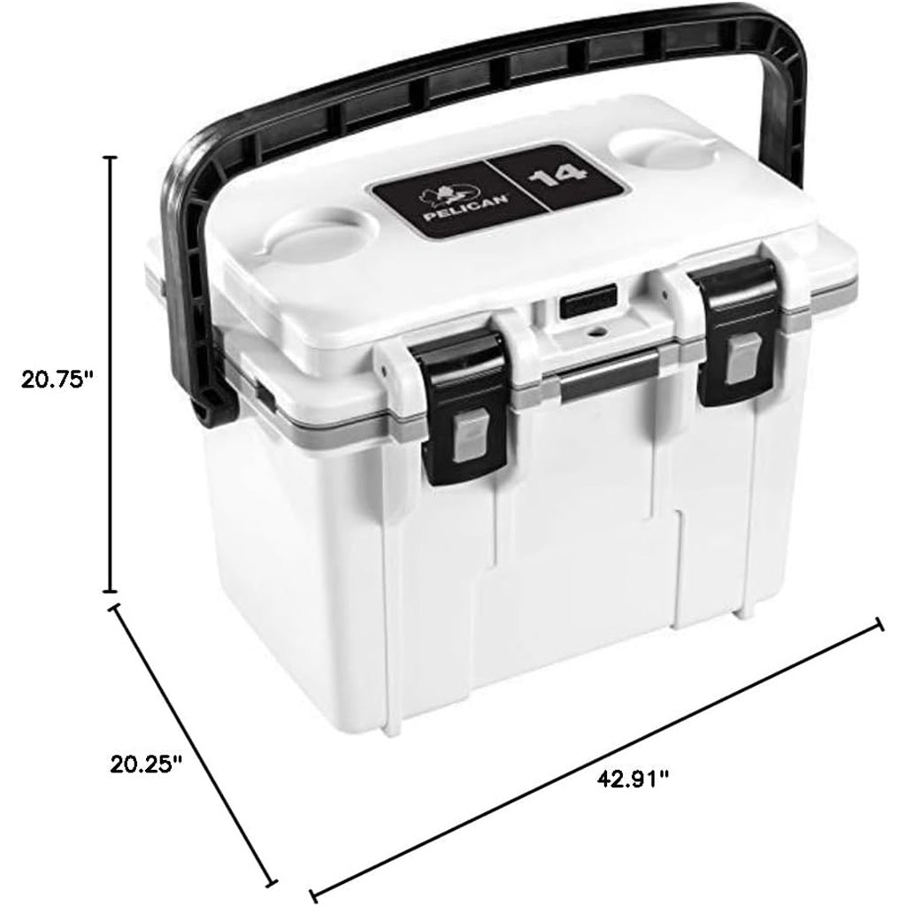 Pelican IM 14Qt Elite Cooler White/Gray