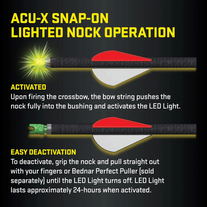TenPoint ACU-X Lighted Carbon Arrows  20 in. ACU-X Lighted Nock 3 pk.