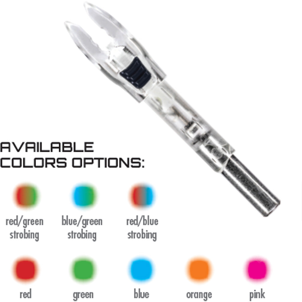 Nockturnal Shift FIT Lighted Nocks Strobing Red/Blue 3 pk.