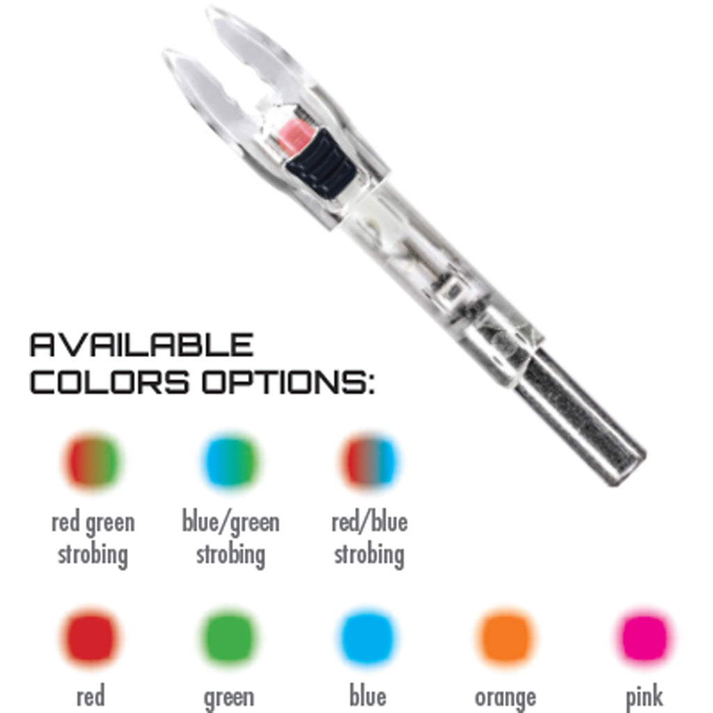 Nockturnal G Nock Shift Lighted Nocks Strobing Red/Blue 3 pk.