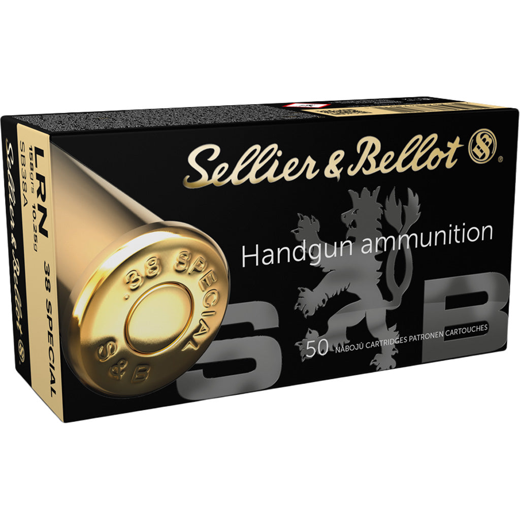 Sellier &amp; Bellot Pistol Ammo 38 Spl 158 gr. LRN 50 rd.