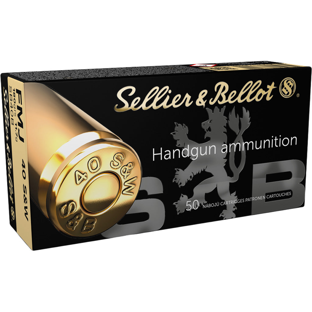 Sellier &amp; Bellot Pistol Ammo 40 S&amp;W 180gr. 50 rd.