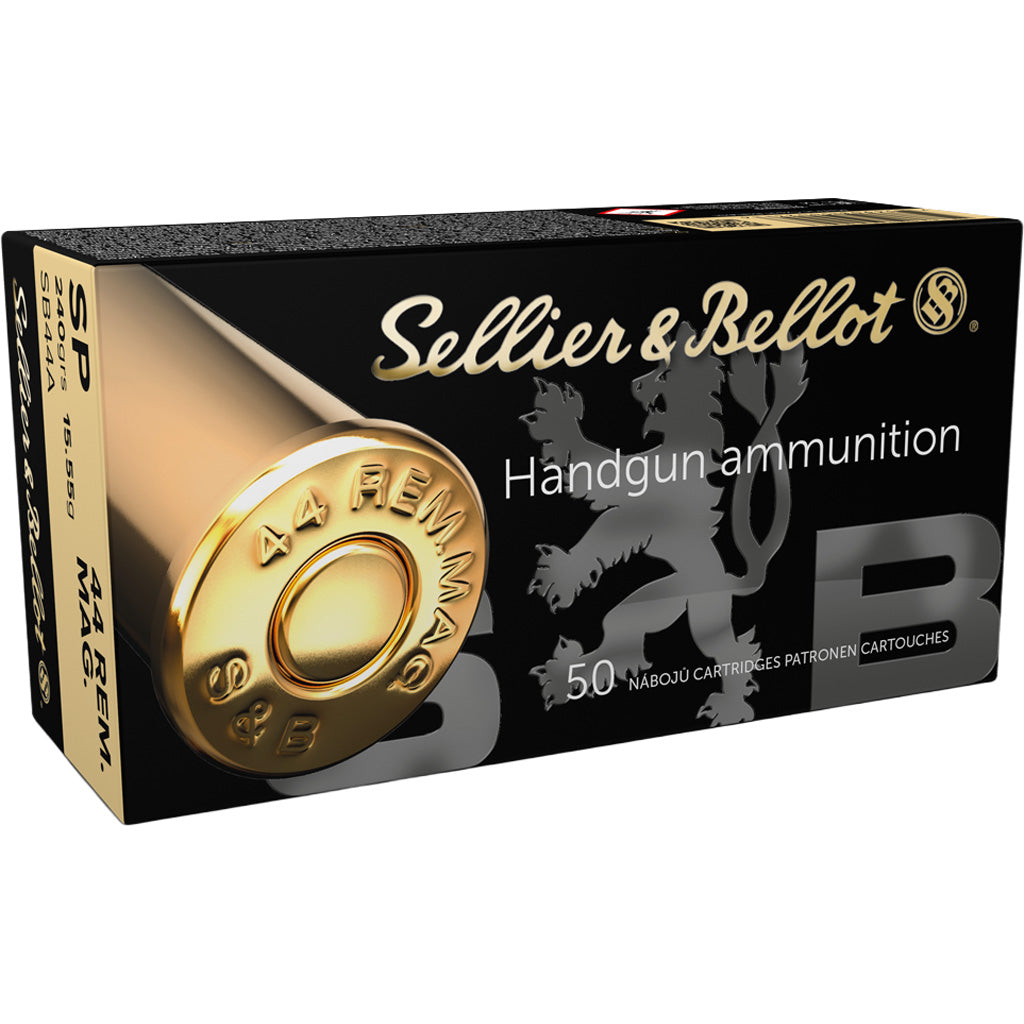 Sellier &amp; Bellot Pistol Ammo 44 Rem Mag 240 gr. SP 50 rd.