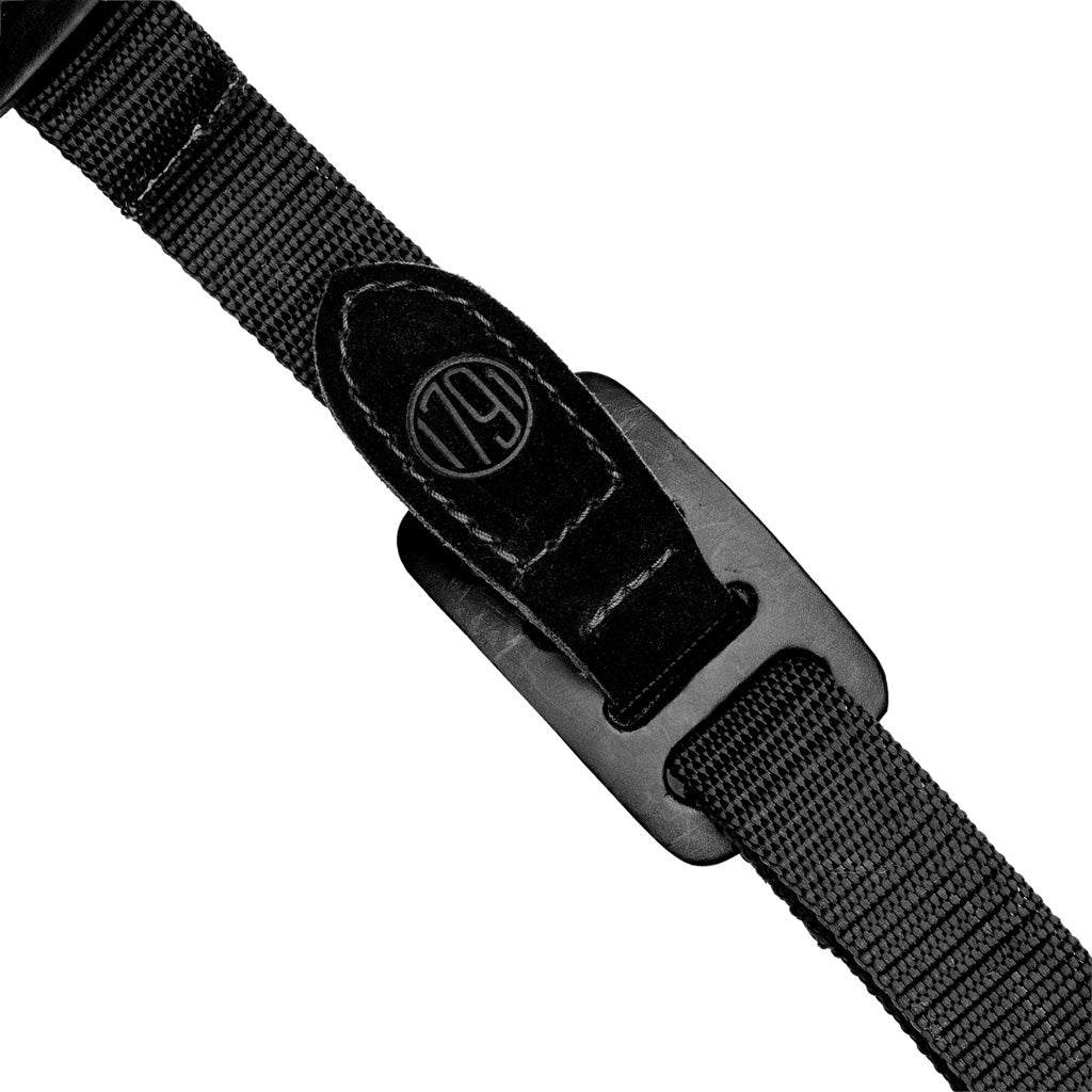 1791 Tactical Leather Rifle Sling 1.25" Webbing Stealth Black